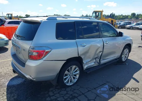 2008 Toyota Highlander Hybrid Limited from USA, damaged, VIN JTEEW44A182005010